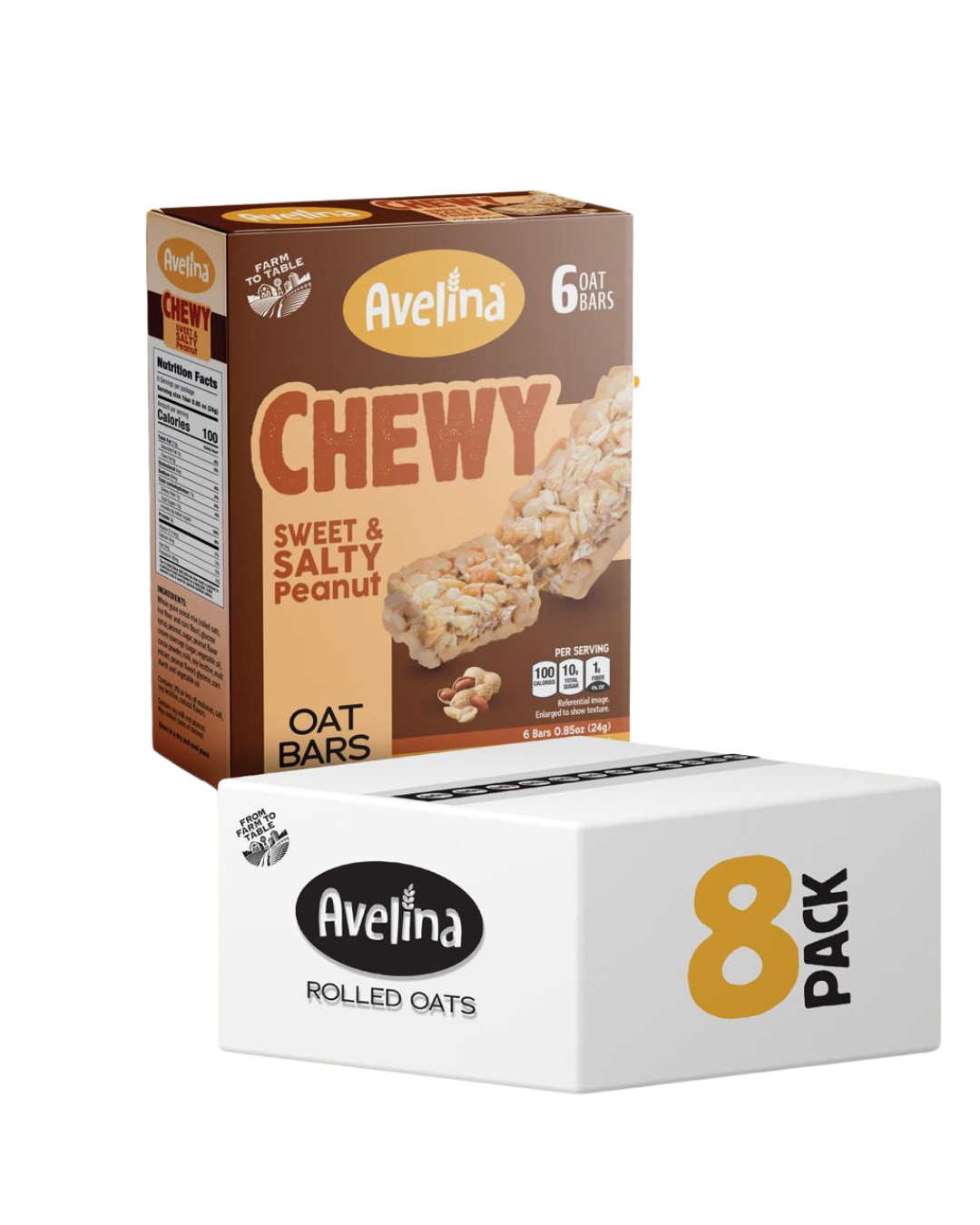 Sweet & Salty Peanut Oat Chewy Bars