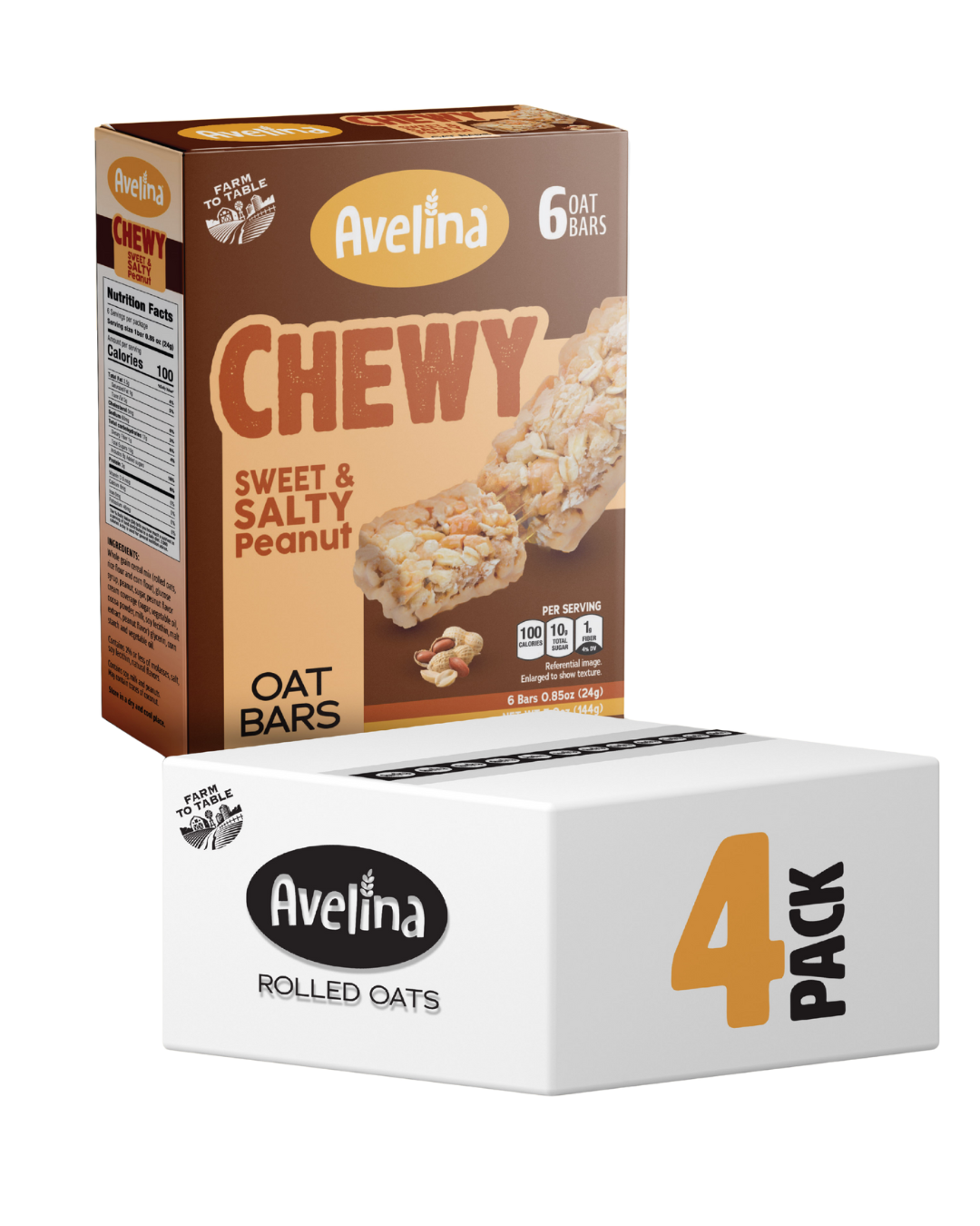 Sweet & Salty Peanut Oat Chewy Bars