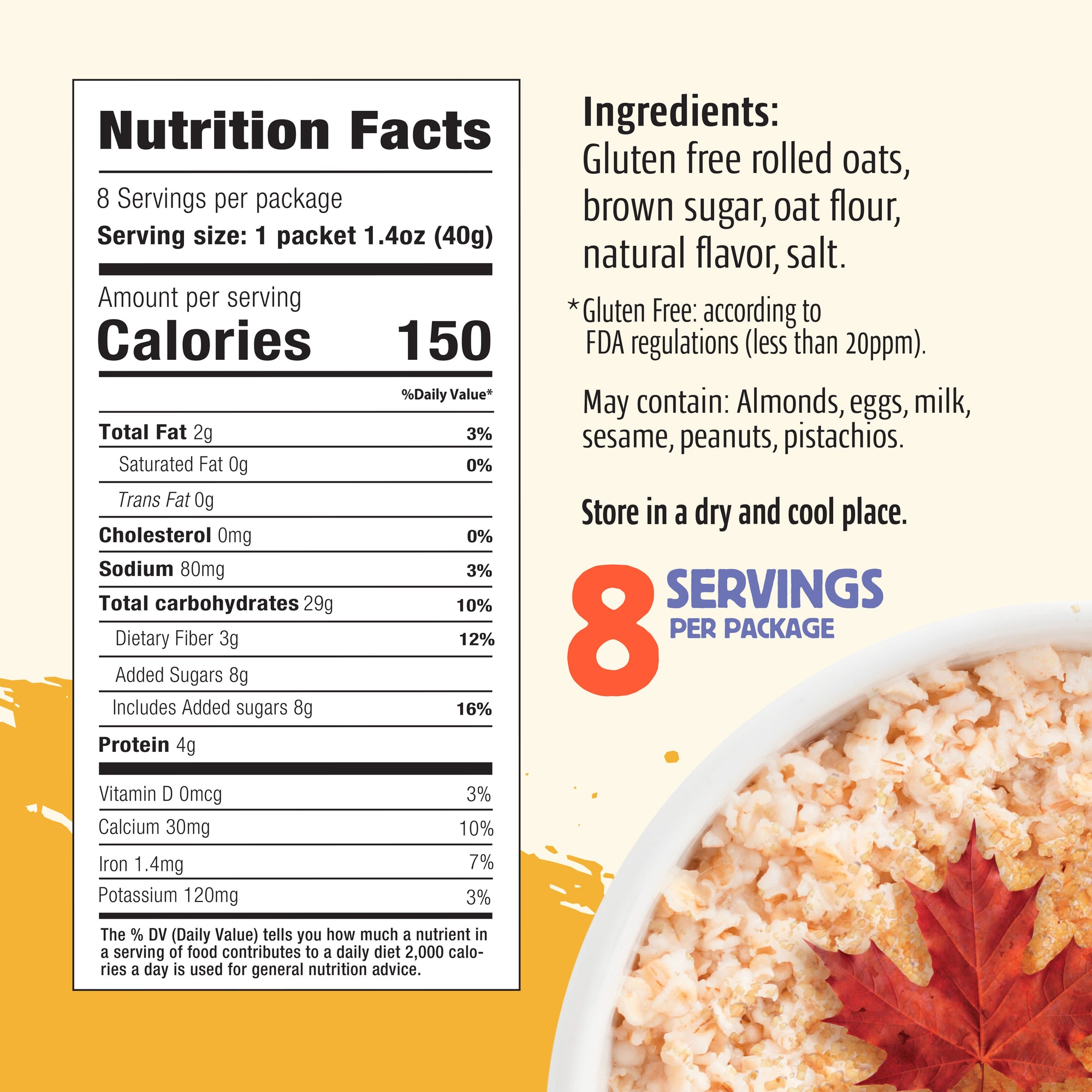 Maple Brown Sugar Instant Oatmeal