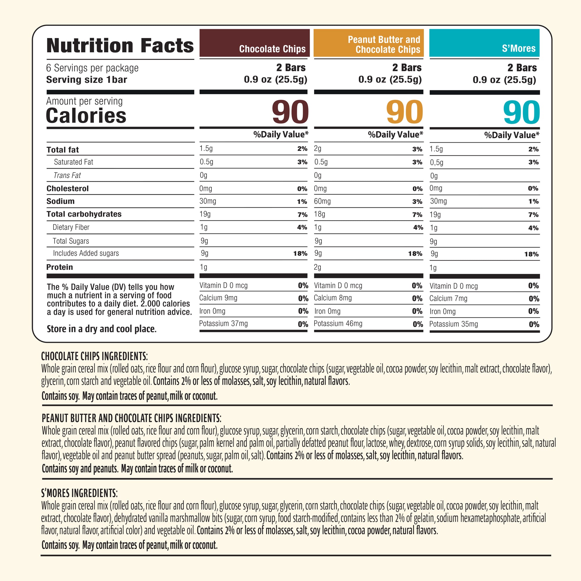 Variety Pack Oat Chewy Bars