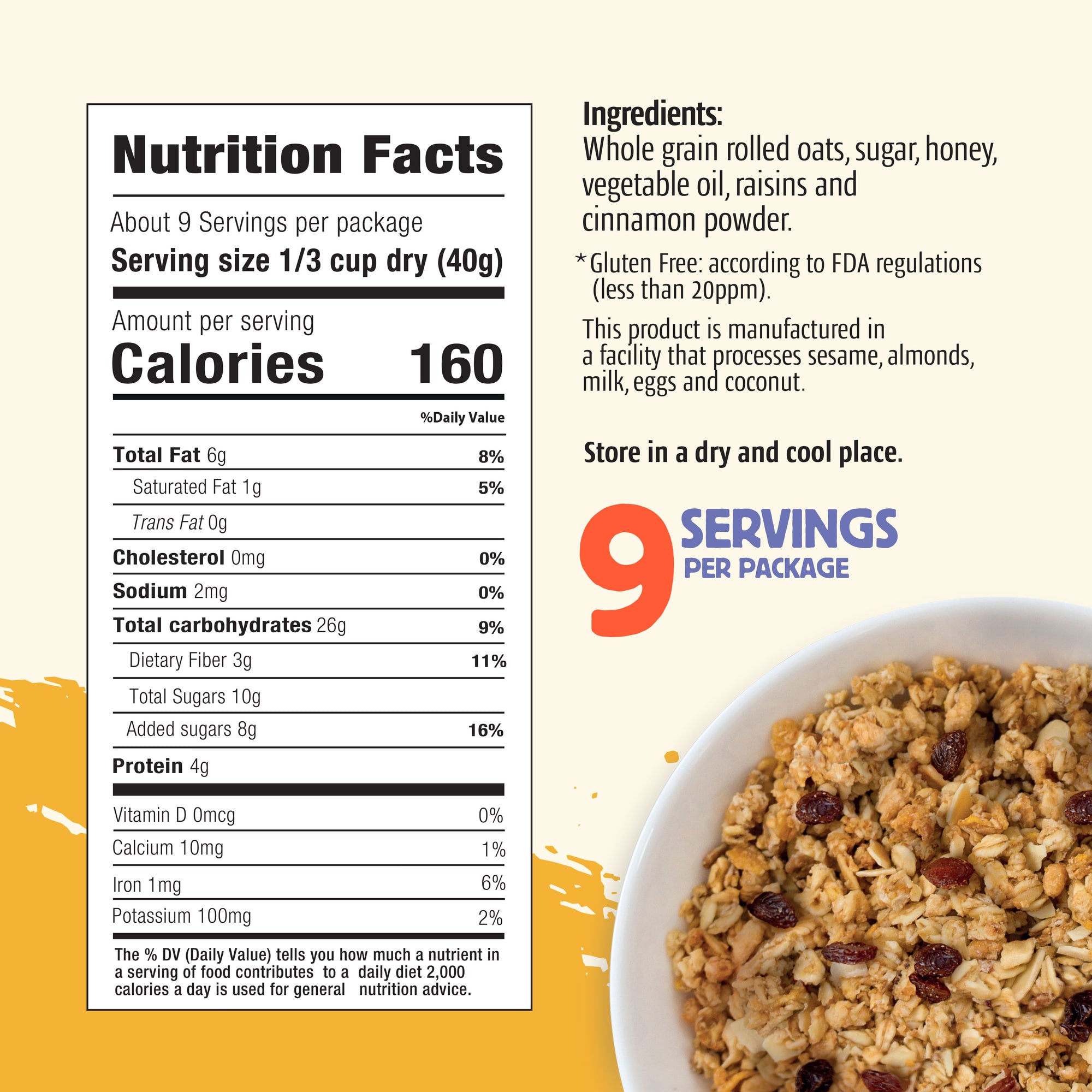 Honey & Raisins Granola