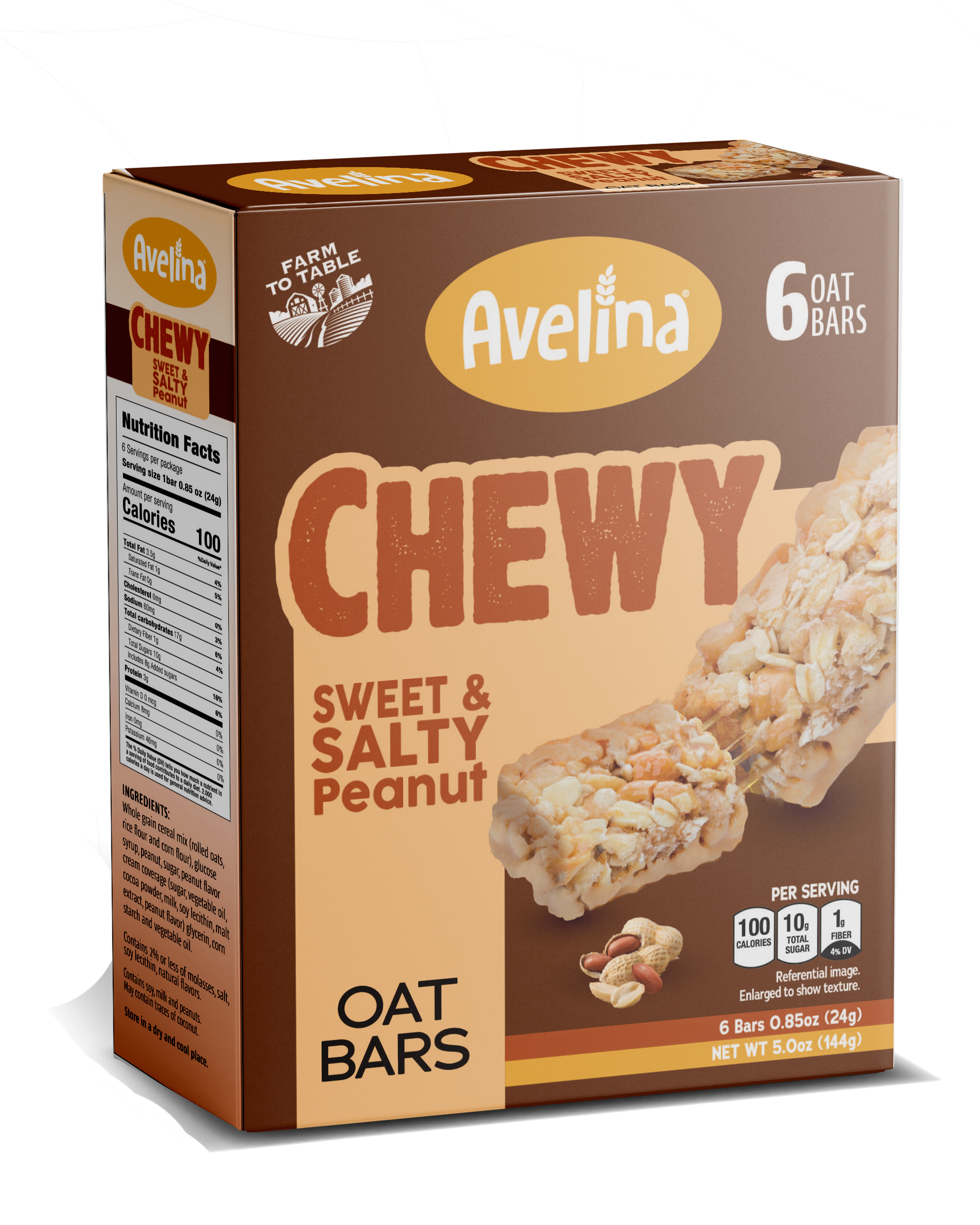 Sweet & Salty Peanut Oat Chewy Bars